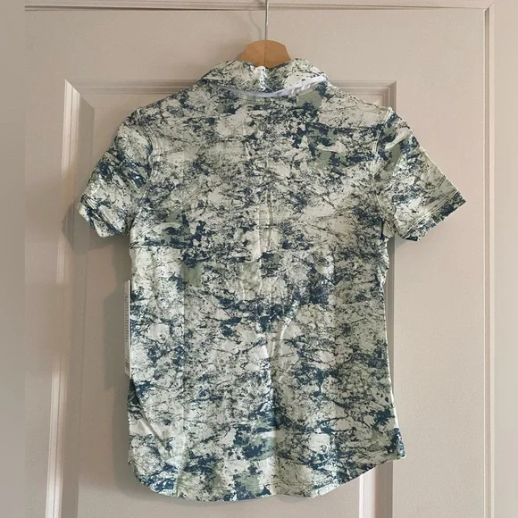 Lululemon Quick-Dry Short Sleeve Polo Shirt Size 4 CGGM - Picture 4 of 4